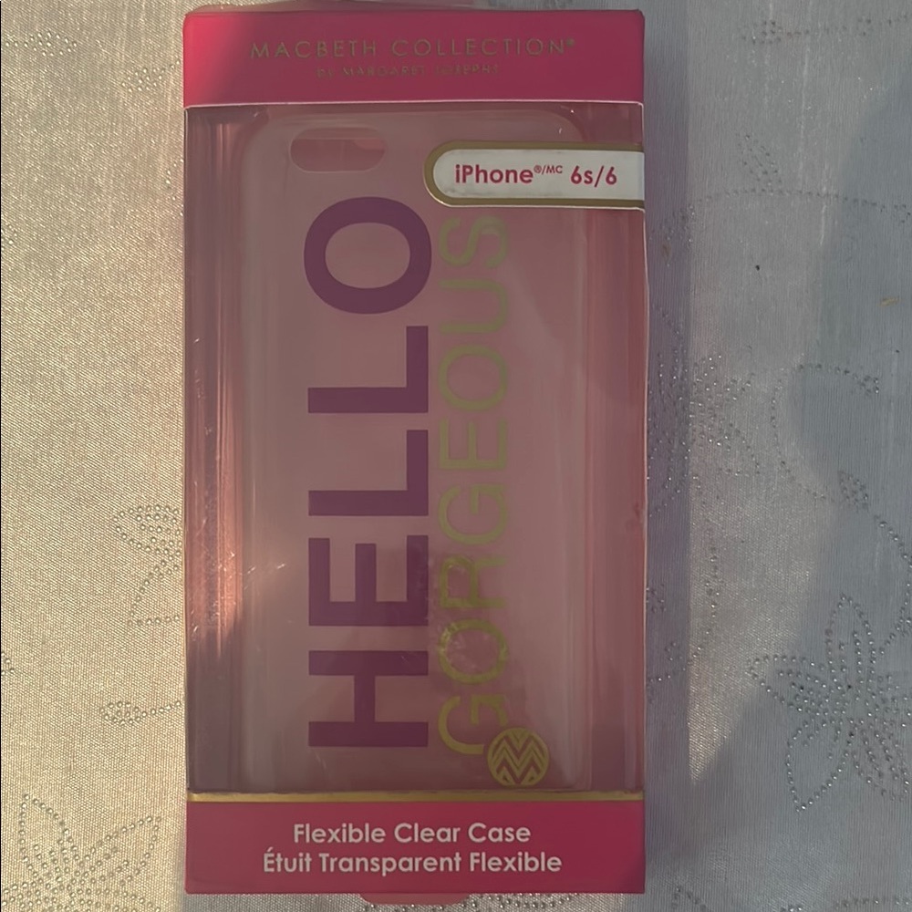 Macbeth Collection by  Margaret Josephs Pink Flexible Clear Case for iPhone 6/6s